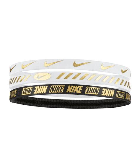 nike metallic haarband 3er pack weiß gold|Nike Metallic Haarband 3er Pack Weiß, Gold online kaufen.